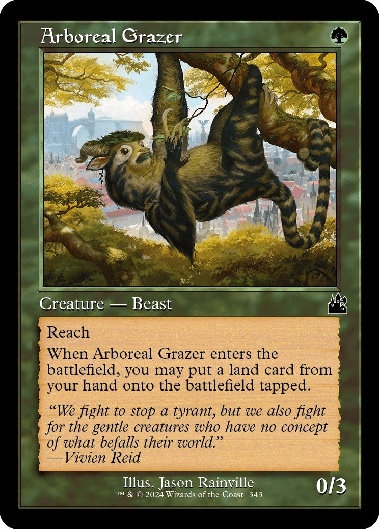 Arboreal Grazer (Retro Frame) (343) (RVR)