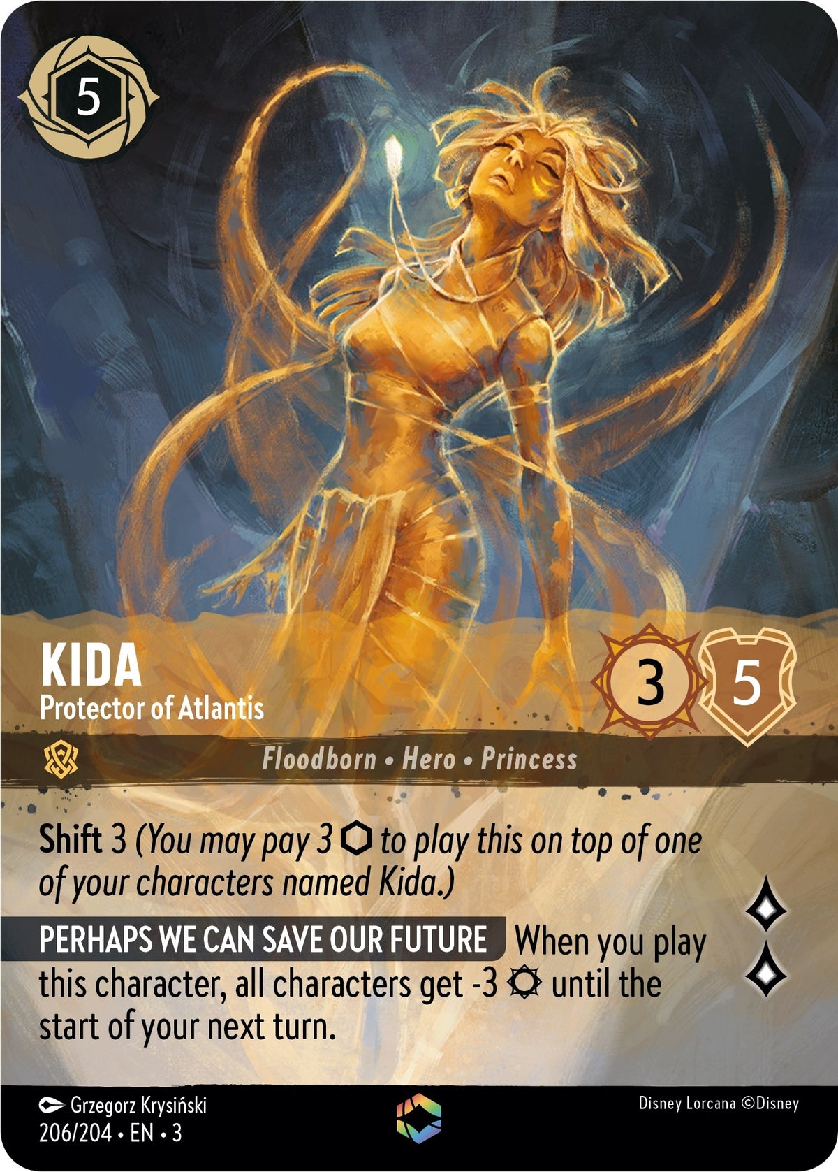 Kida - Protector of Atlantis (Enchanted) (206/204) (3)
