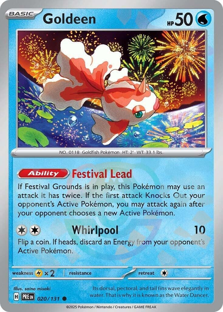 Goldeen (Master Ball Pattern) (020/131) (PRE)