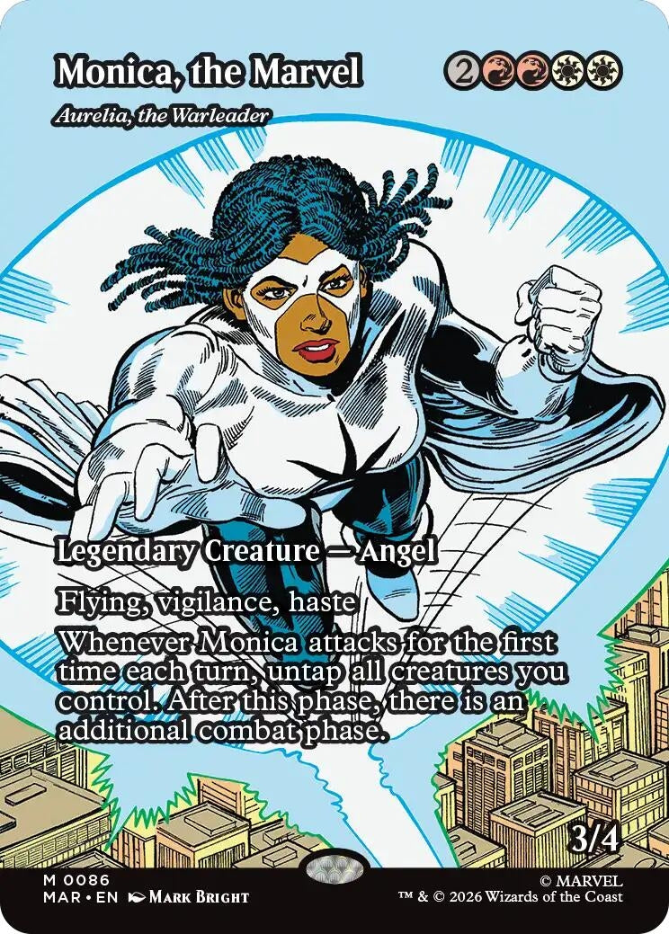 Monica, the Marvel - Aurelia, the Warleader (Borderless) (86) (MAR)