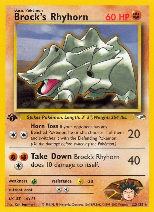 Brock's Rhyhorn (22) (022/132) (G1)