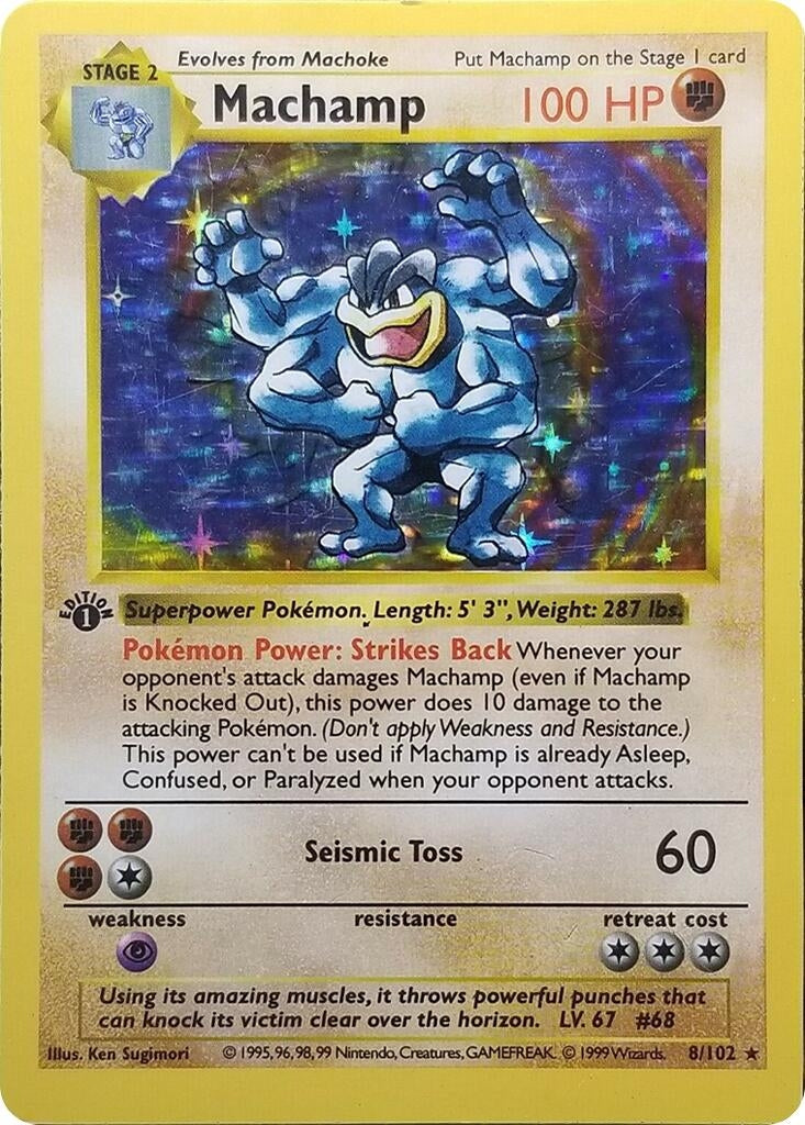 Machamp - 8/102 (Base Set Shadowless) (008/102) (PR)