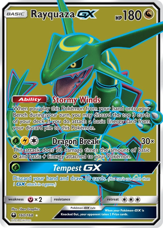 Rayquaza GX (Full Art) (160/168) (CES)