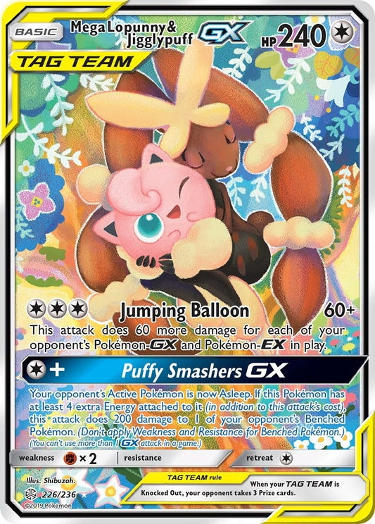 Mega Lopunny & Jigglypuff GX (Alternate Full Art) (226/236) (SM12)