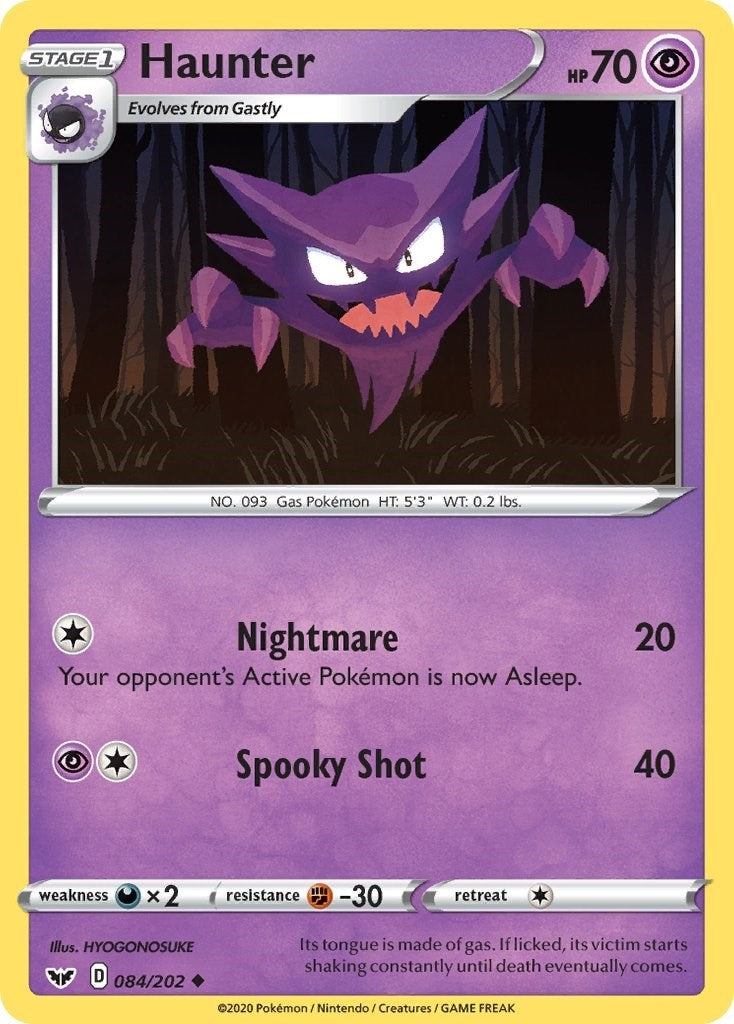 Haunter (084/202) (SWSH01)