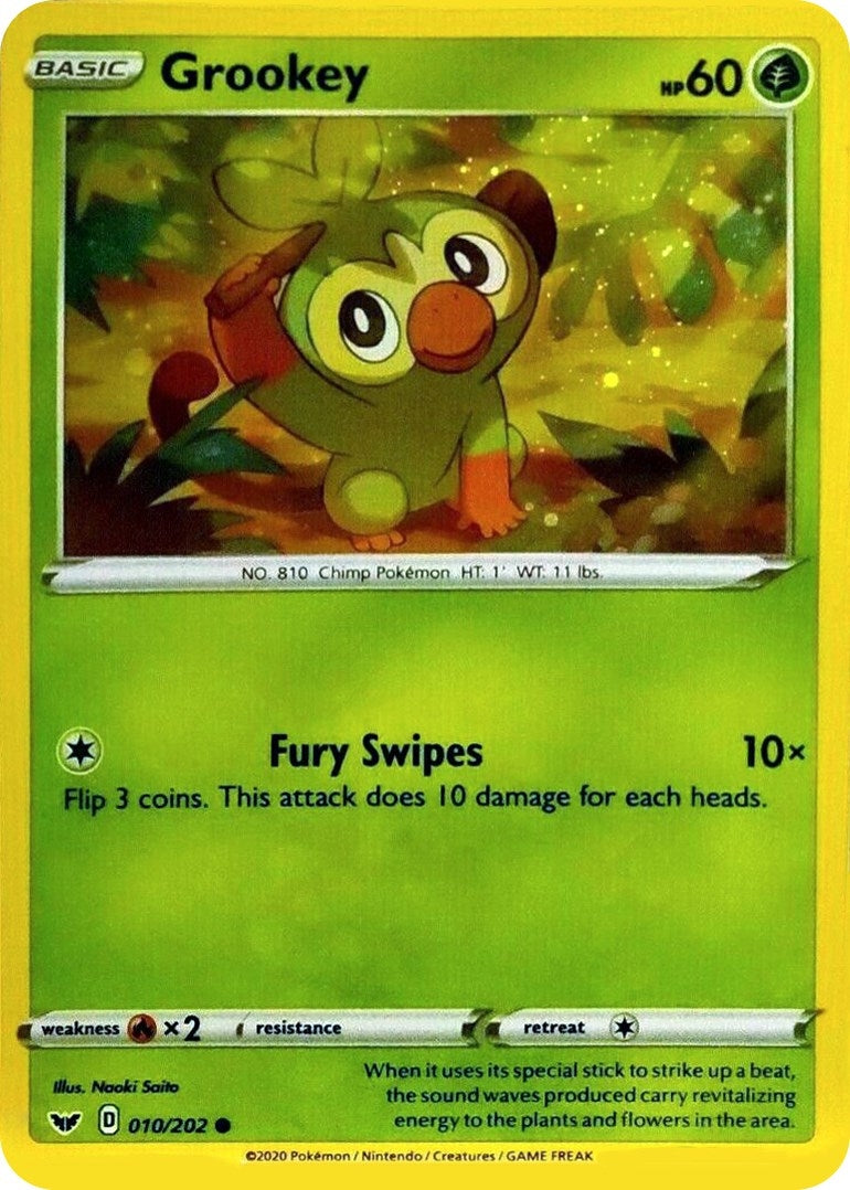 Grookey - 010/202 (Cosmos Holo) (010/202) (BLE)