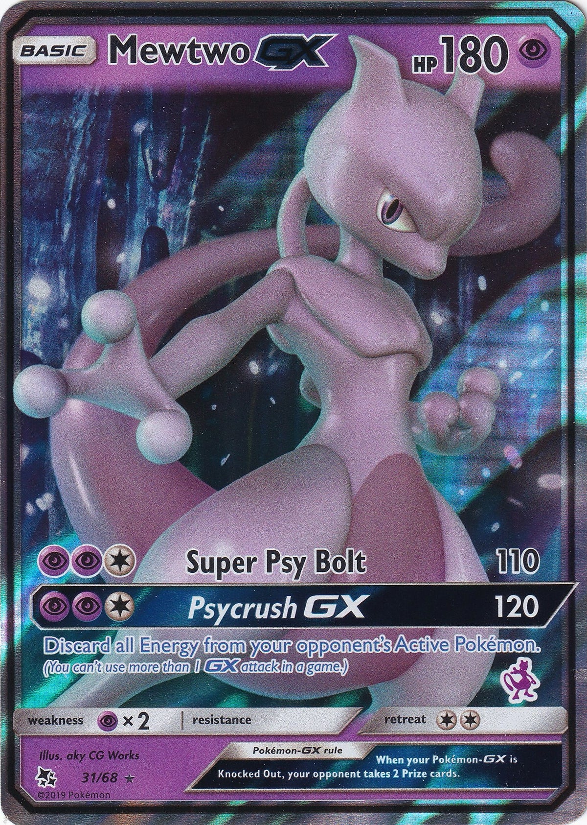 Mewtwo GX - 31/68 (Mewtwo Stamped) (031/068) (BTA)