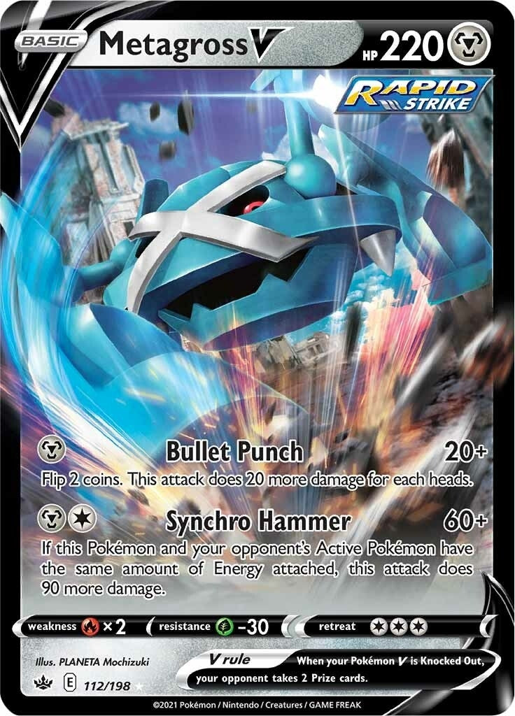 Metagross V (112/198) (SWSH06)