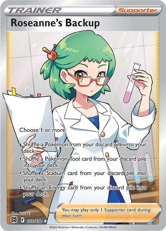 Roseanne's Backup (Full Art) (172/172) (SWSH09)