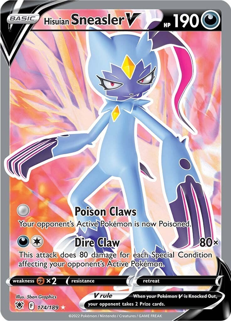 Hisuian Sneasler V (Full Art) (174/189) (SWSH10)