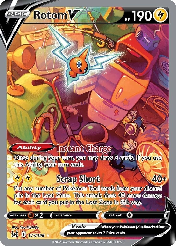Rotom V (Alternate Full Art) (177/196) (SWSH11)
