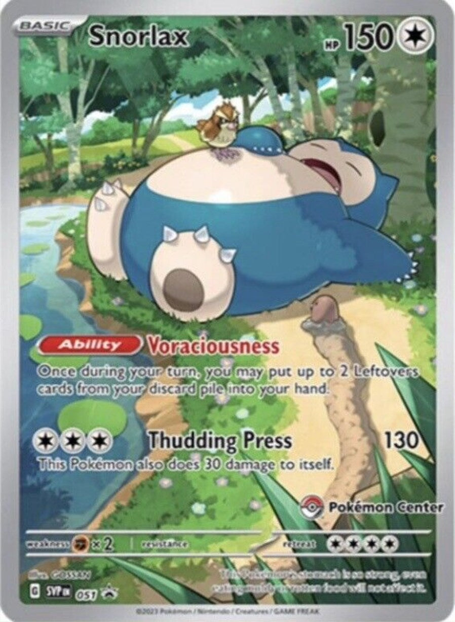 Snorlax - 051 (Pokemon Center Exclusive) (051) (SVP)