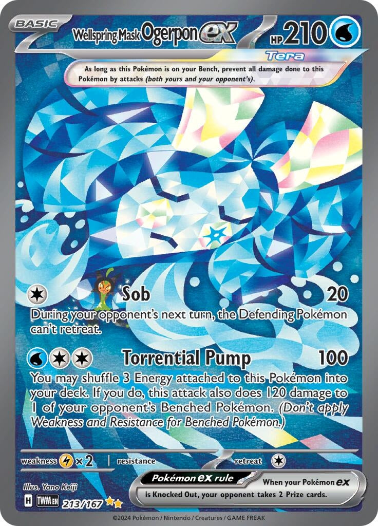 Wellspring Mask Ogerpon ex (213/167) (TWM)