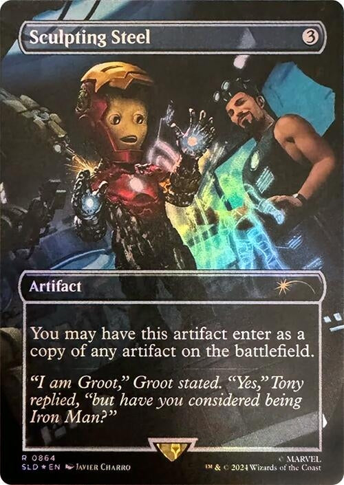 Sculpting Steel (Rainbow Foil) (864) (SLD)