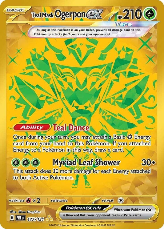 Teal Mask Ogerpon ex (177/131) (PRE)