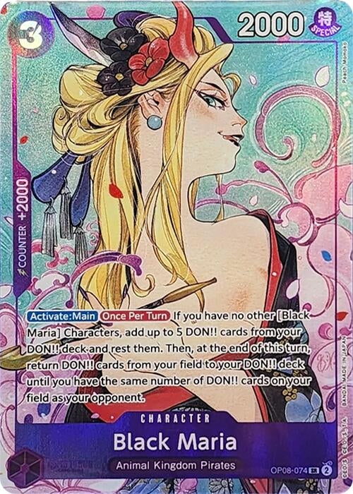 Black Maria (Illustration Box Vol.2) (Textured) (OP08-074) (OP-PR)