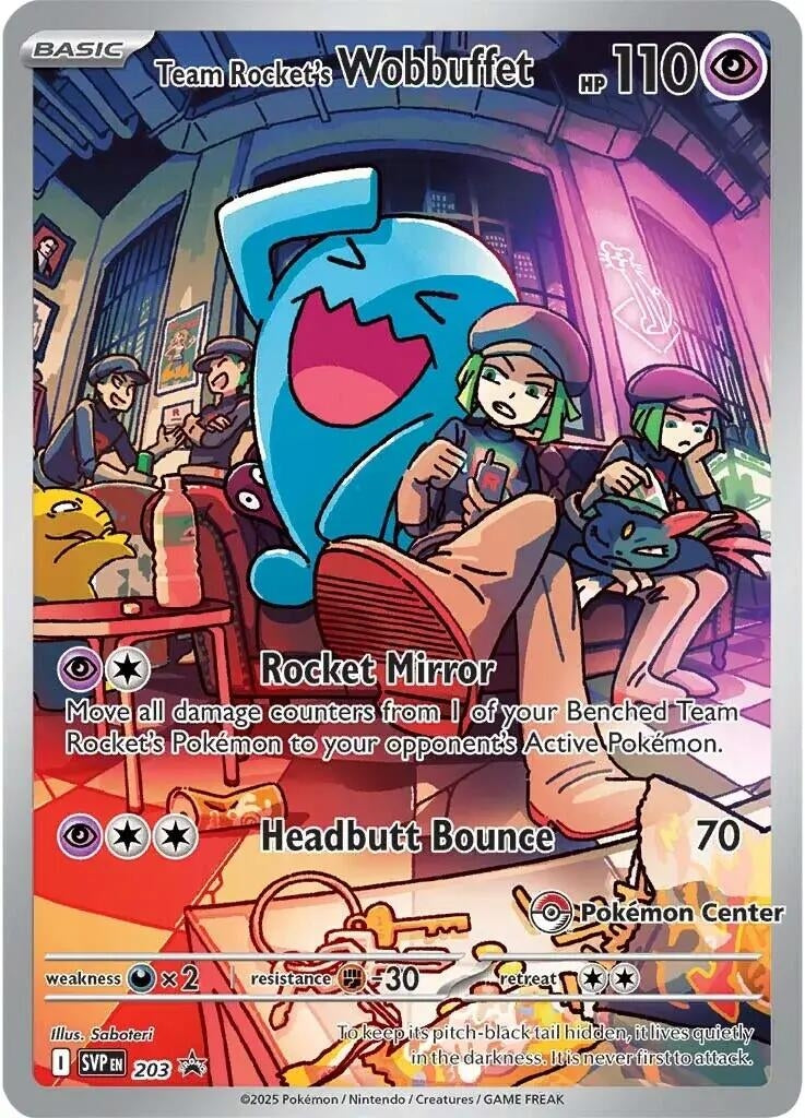 Team Rocket's Wobbuffet (Pokemon Center Exclusive) (203) (SVP)
