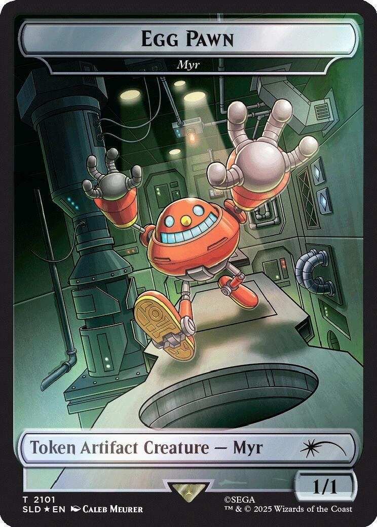 Egg Pawn - Myr Token (Rainbow Foil) (2101) (SLD)