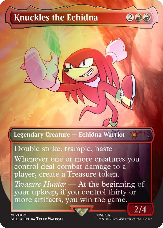 Knuckles the Echidna (Rainbow Foil) (2082) (SLD)