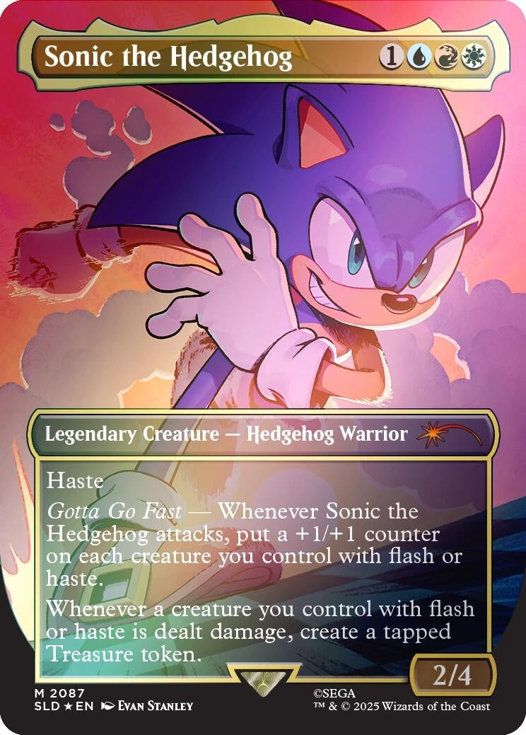 Sonic the Hedgehog (Rainbow Foil) (2087) (SLD)