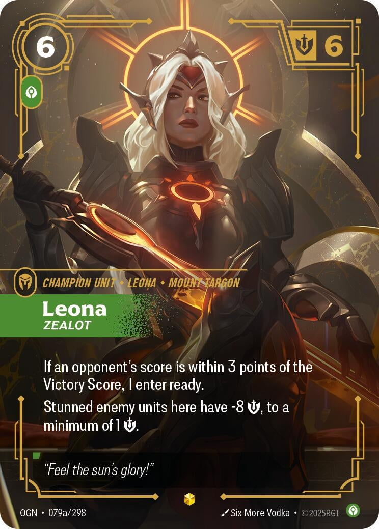 Leona, Zealot (Alternate Art) (079a/298) (OGN)