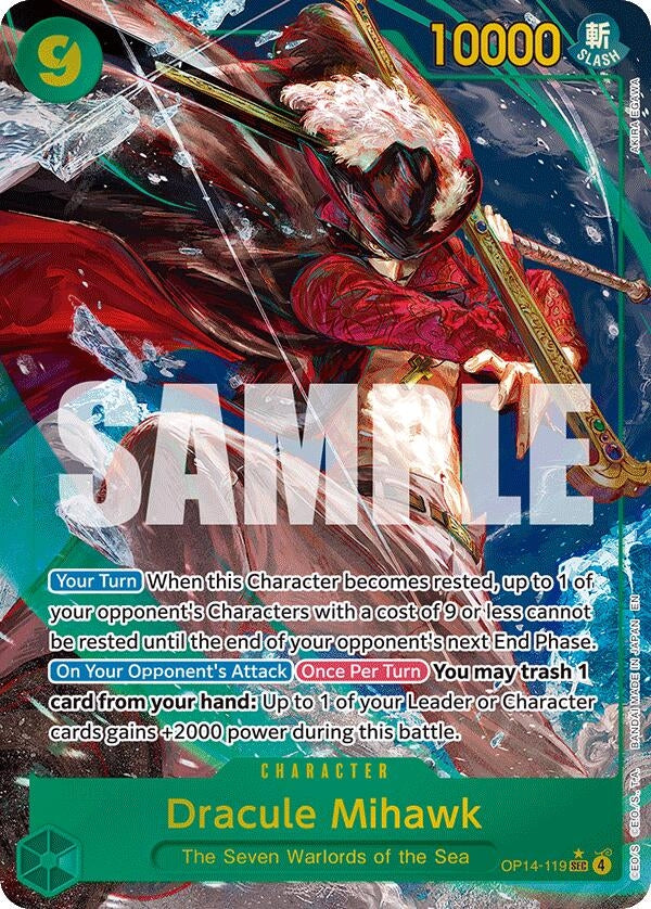 Dracule Mihawk - OP14-119 (Alternate Art) (OP14-119) (OP14)