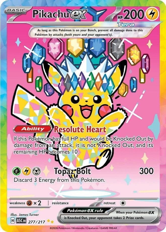 Pikachu ex (277/217) (ASC)