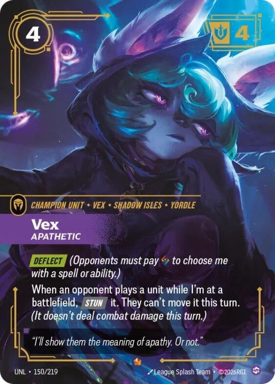 Vex, Apathetic (150/219) (UNL)