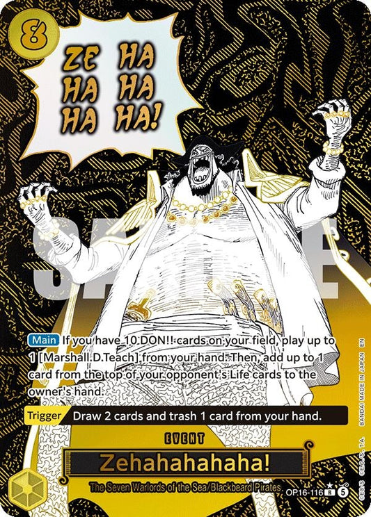 Zehahahahaha! (Alternate Art) (OP16-116) (OP16)