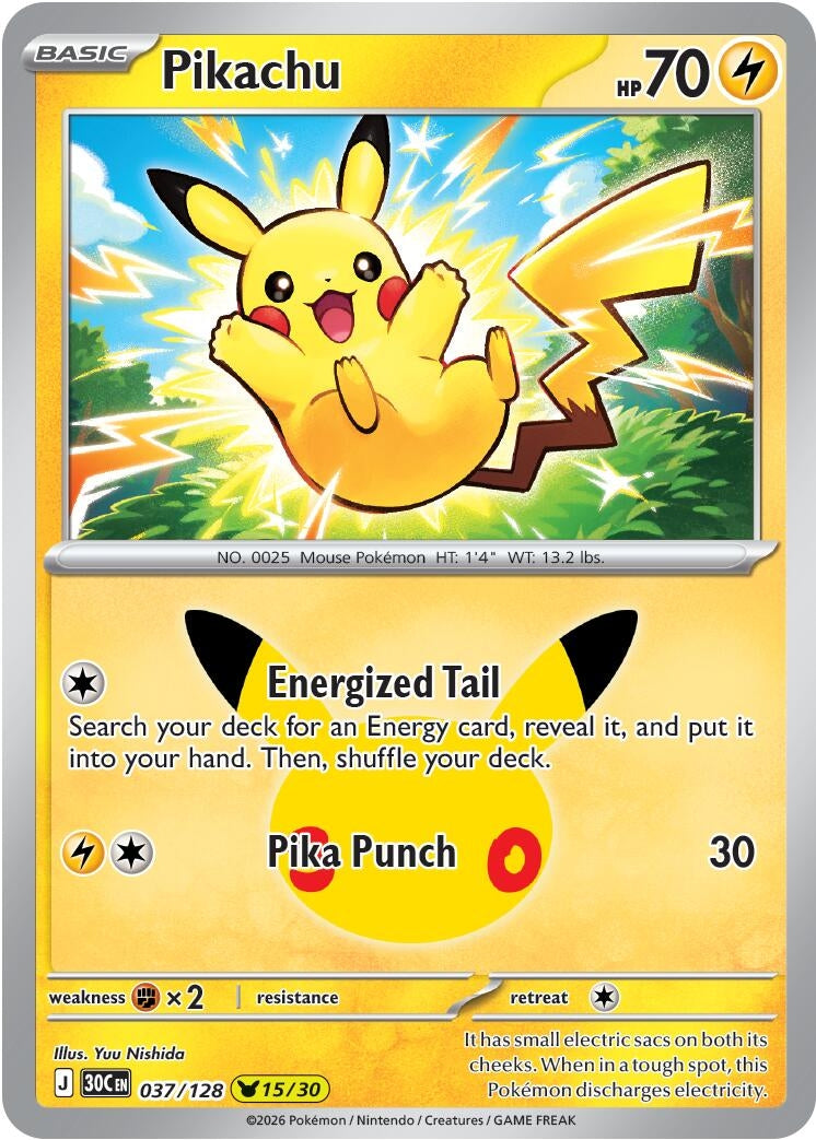 Pikachu (037/128) (30C)