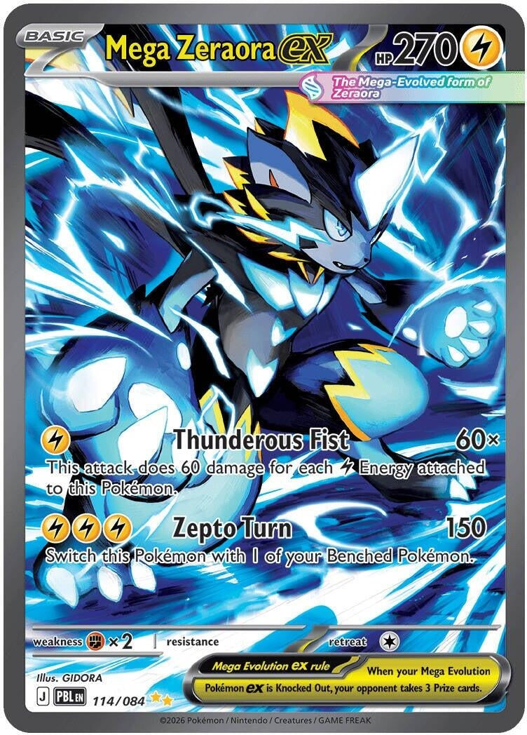 Mega Zeraora ex (114/084) (ME05)
