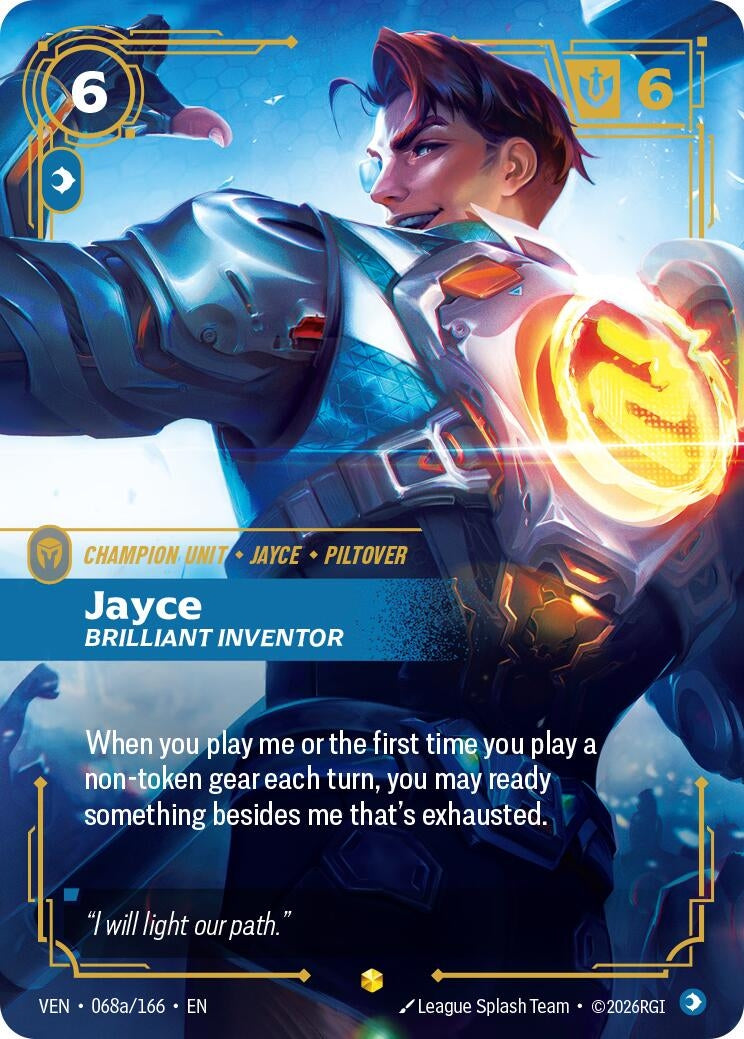 Jayce, Brilliant Inventor (Alternate Art) (068a/166) (VEN)