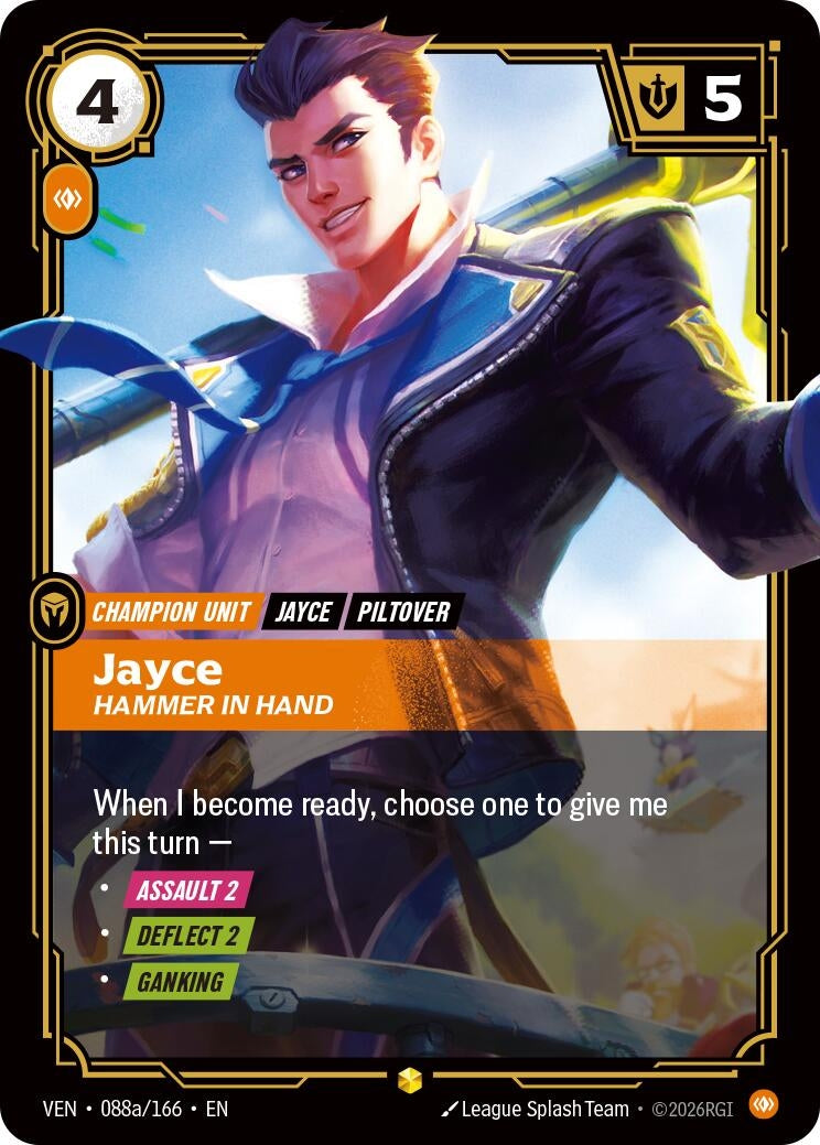 Jayce, Hammer in Hand (Alternate Art) (088a/166) (VEN)