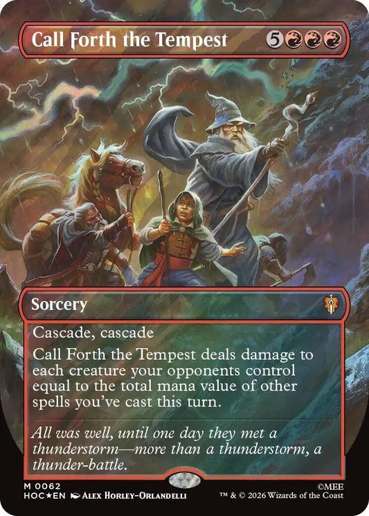 Call Forth the Tempest (Borderless) (Surge Foil) (62) (HOC)