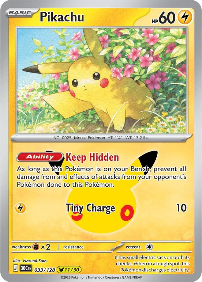 Pikachu (033/128) (30C)