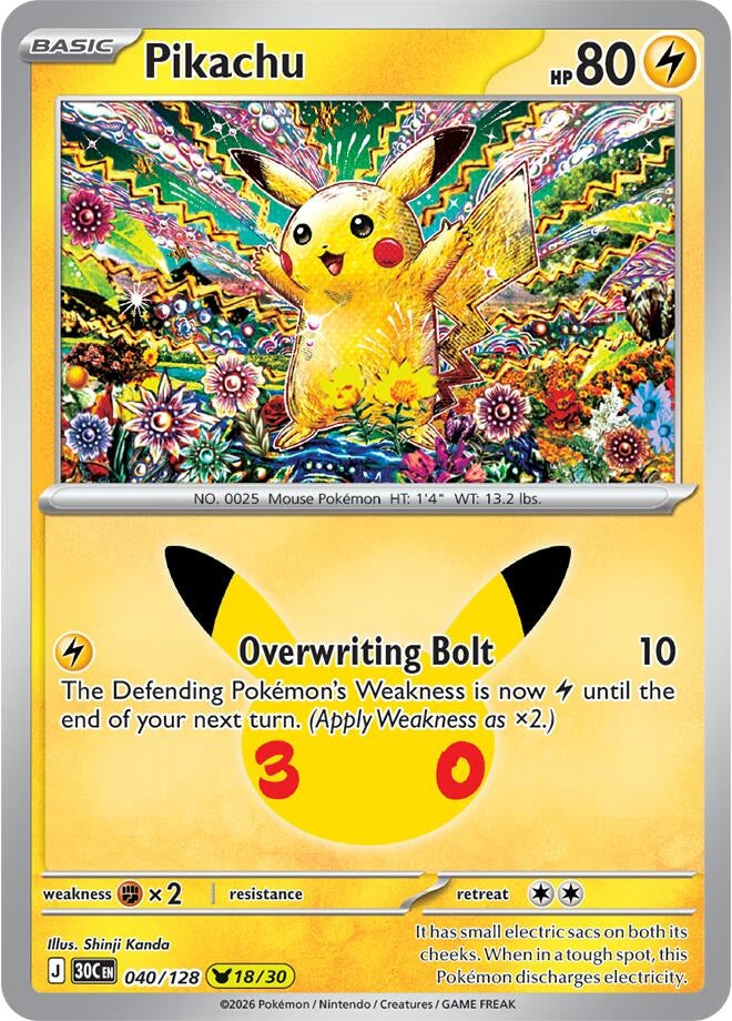 Pikachu (040/128) (30C)