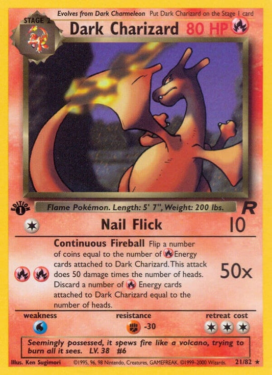 Dark Charizard (21) (21/82) (TR)
