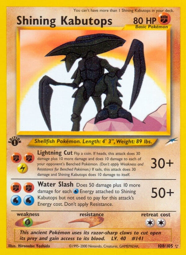 Shining Kabutops (108/105) (N4)