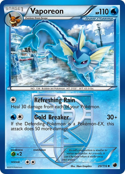 Vaporeon (Team Plasma) (20/116) (PLF)