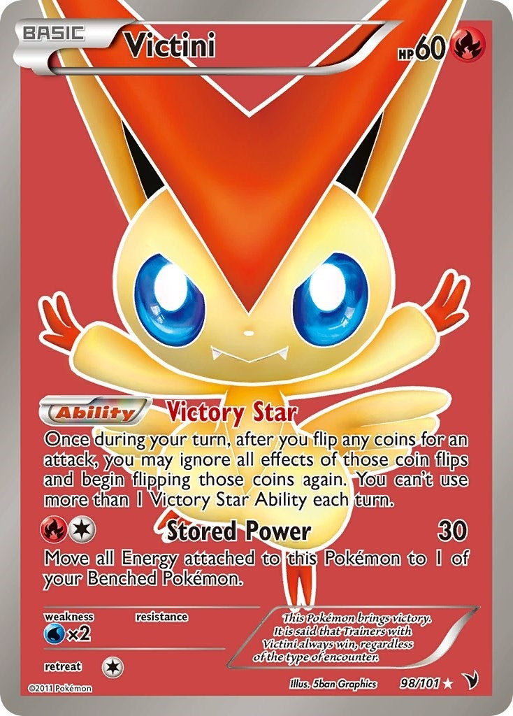 Victini (98 Full Art) (98/101) (NVI)